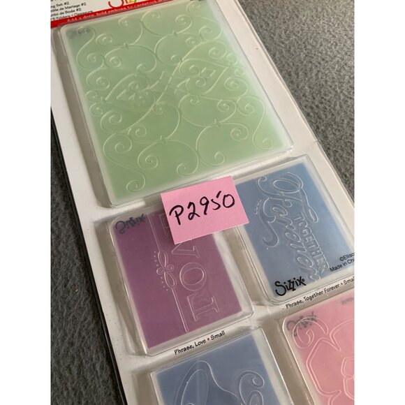 Sizzix Wedding Set #2 Textured Impressions Embossing Folders - Picture 8 of 8